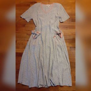Vintage Romantic Retro Unique Maxi Dress by 701 California, Boho Vibe